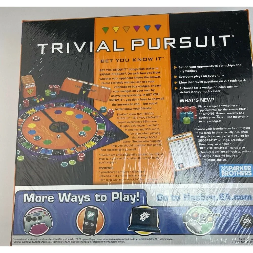 Trivial Pursuit Bet You Know It Edition Trivia Boa‎